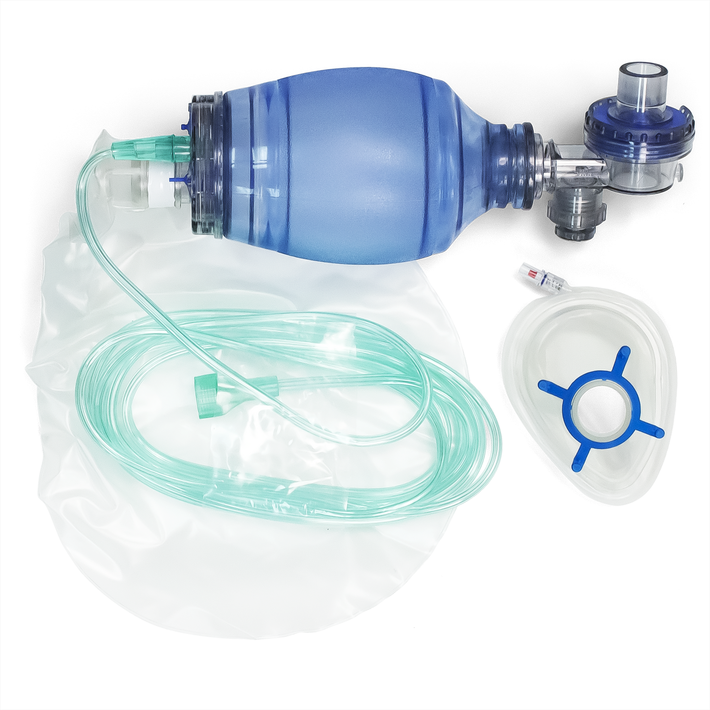 Resuscitation Bag, Pediatric with CPR Mask 2500 cc Manual Pump Bag